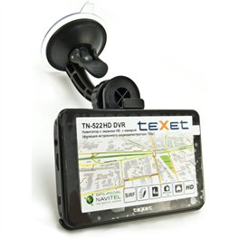 Видеорегистратор с навигатором TEXET TN-522HDDVR Navitel черный