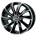 Rial Lugano 6.5x16/4x108 ET40 D63.3 Diamant schwarz polished