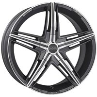 OZ David 8x18/5x110 ET38 D75 Matt Graphite Diamond Cut