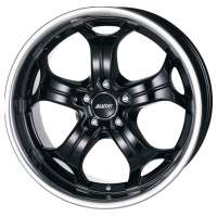 Alutec Boost 9x20 / 5x112 ET52 DIA 66,6 Diamant black with stainless steel lip