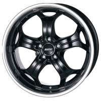 Alutec Boost 10,5x20 / 5x112 ET55 DIA 66,6 Diamant black with stainless steel lip