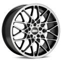 BBS RX 9.5x19/5x112 ET40 D82 Schwarz Diamantgedreht