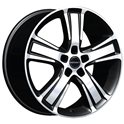 Borbet MA 7.5x17/5x105 ET38 D56.6 Schwarz Poliert