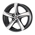 MAK Mistral 6.5x15/4x108 ET25 D65.1 Gun Metallic - Mirror Face