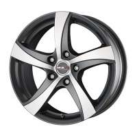MAK Mistral 7x16 / 5x105 ET39 DIA56,6 Gun Metallic - Mirror Face
