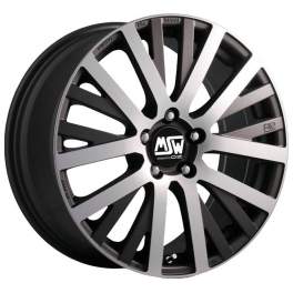 MSW 18 7x16/5x100 ET35 D63.4 Matt Gun Metal Full Polished